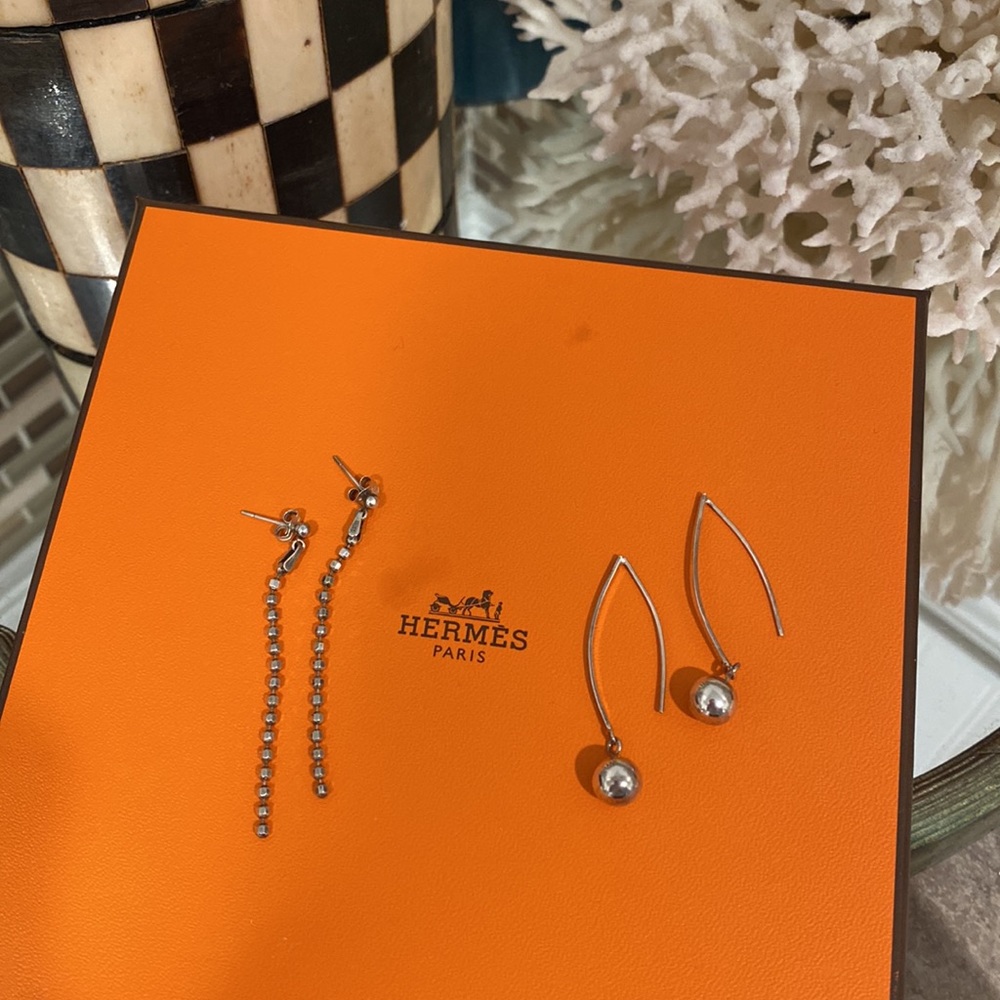 925 Sterling silver Art Deco vintage earrings